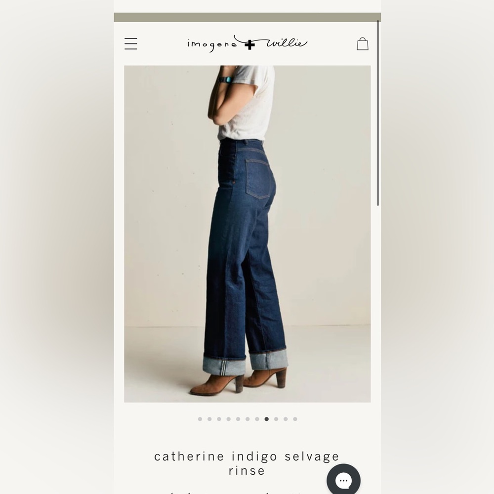 Imogene + Willie Catherine jeans size 32 (inseam measures 31”)